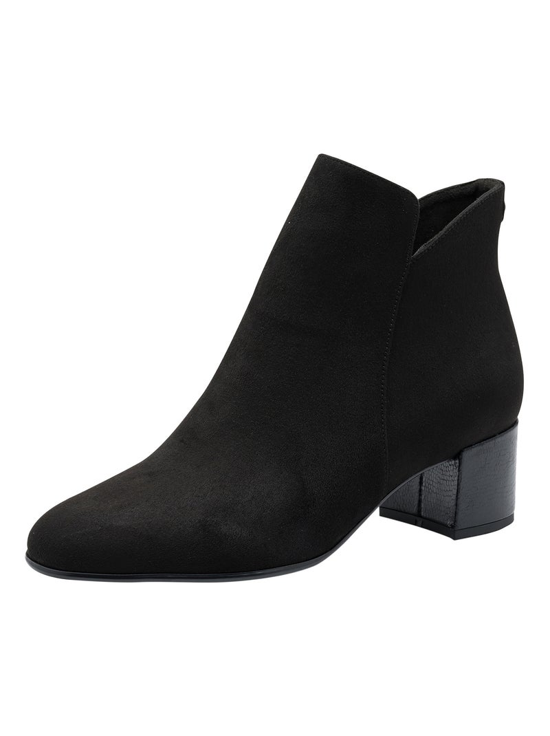 Bottine Talons à Zip Tamaris Noir - Kiabi