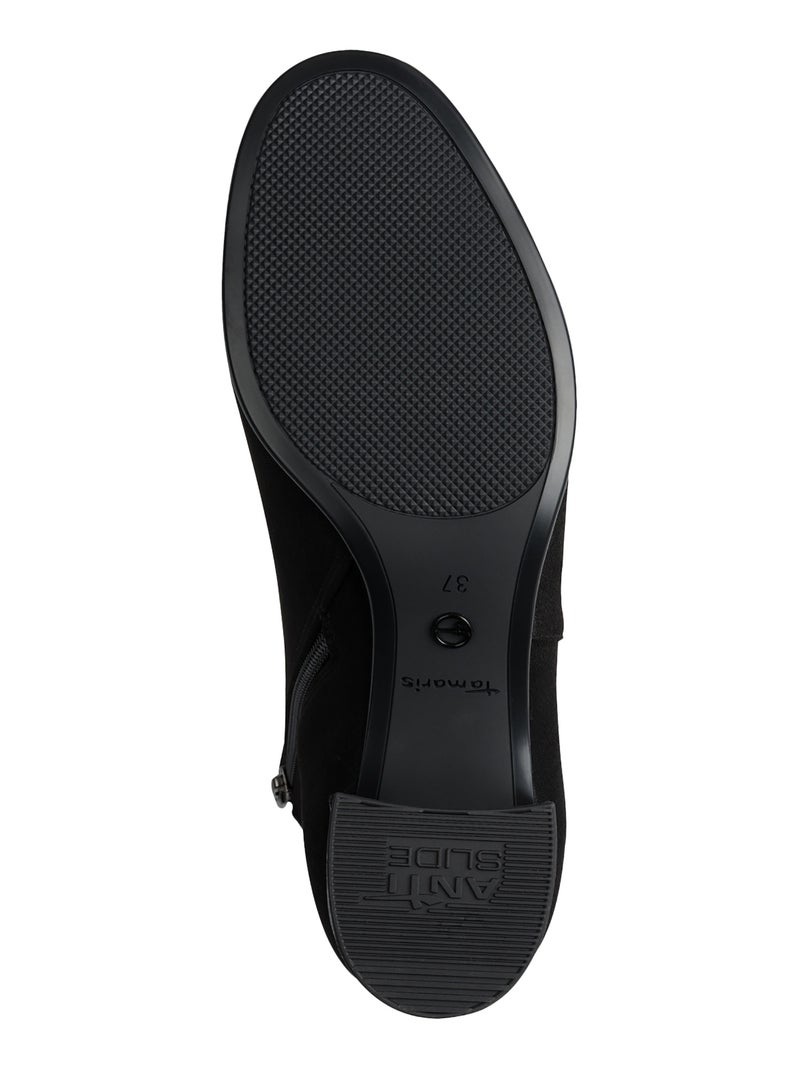 Bottine Talons à Zip Tamaris Noir - Kiabi