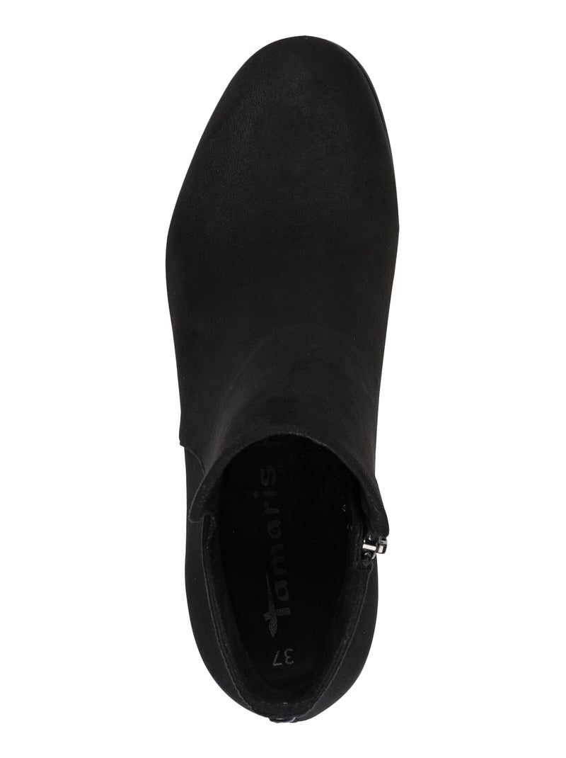 Bottine Talons à Zip Tamaris Noir - Kiabi