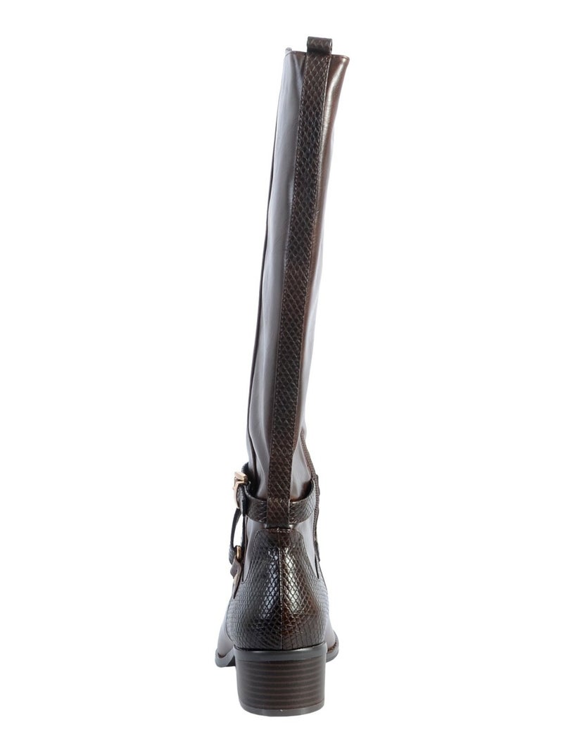 Bottine The Divine Factory QL4058 Marron - Kiabi