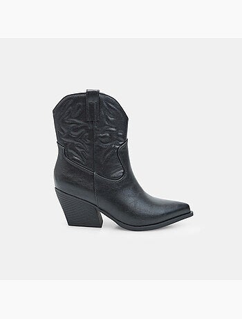 Bottine western avec talon Bata