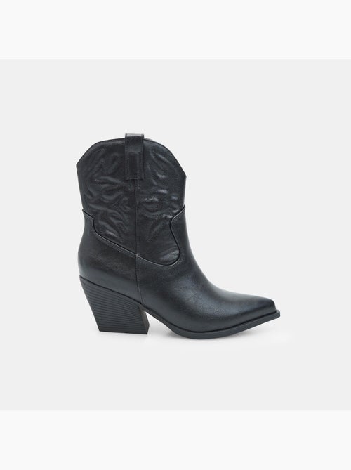 Bottine western avec talon Bata - Kiabi