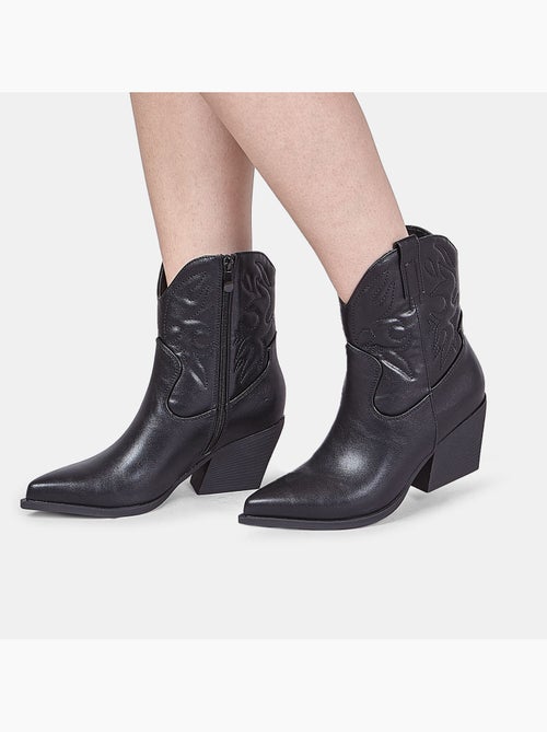 Bottine western avec talon Bata - Kiabi