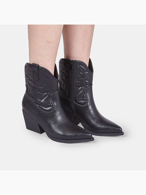 Bottine western avec talon Bata - Kiabi