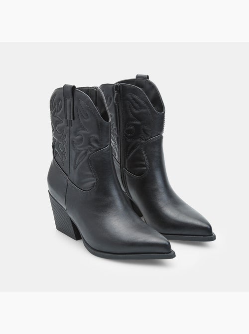 Bottine western avec talon Bata - Kiabi