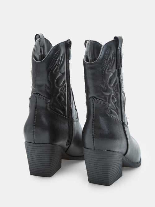 Bottine western avec talon Bata - Kiabi