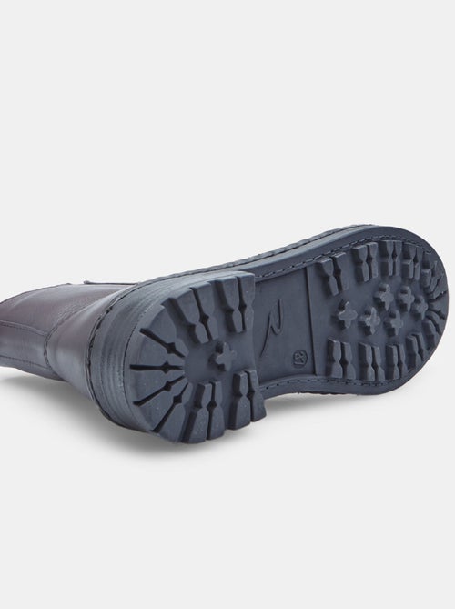 Bottine zippée en cuir  Bata - Kiabi