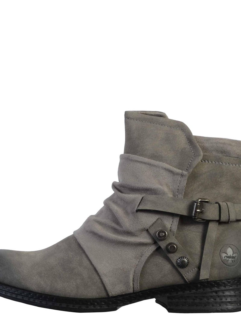 Bottine Zippée Rieker Merapi Gris - Kiabi