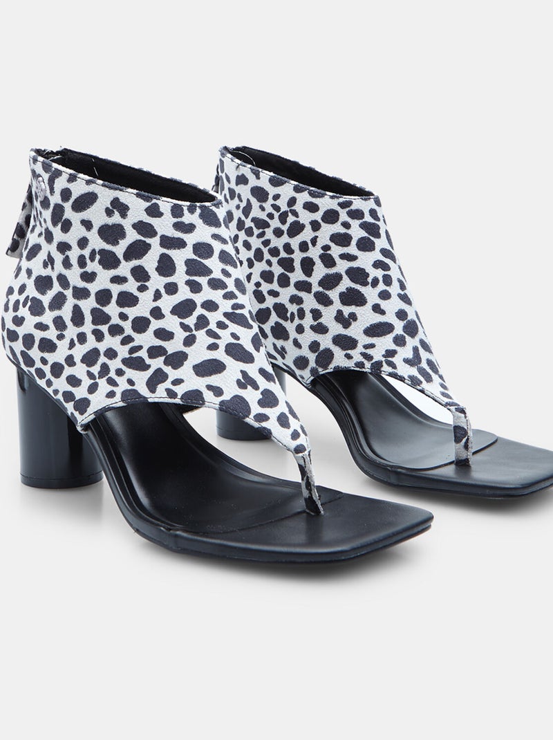 Bottines à bout ouvert Bata Red Label Noir Blanc - Kiabi