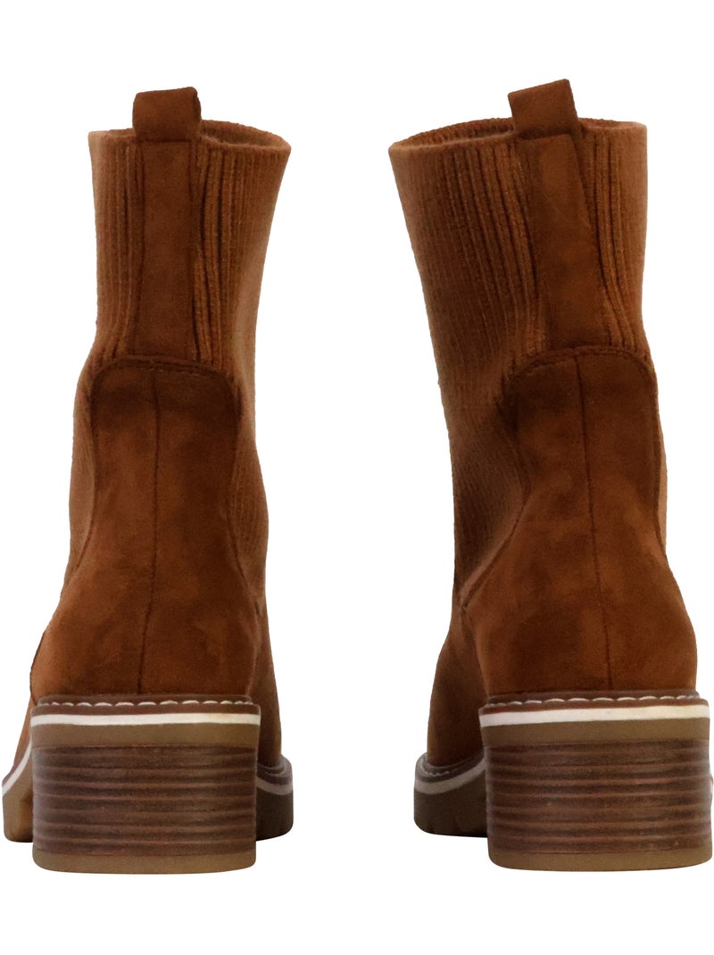 Bottines à Enfiler The Divine Factory Camel - Kiabi