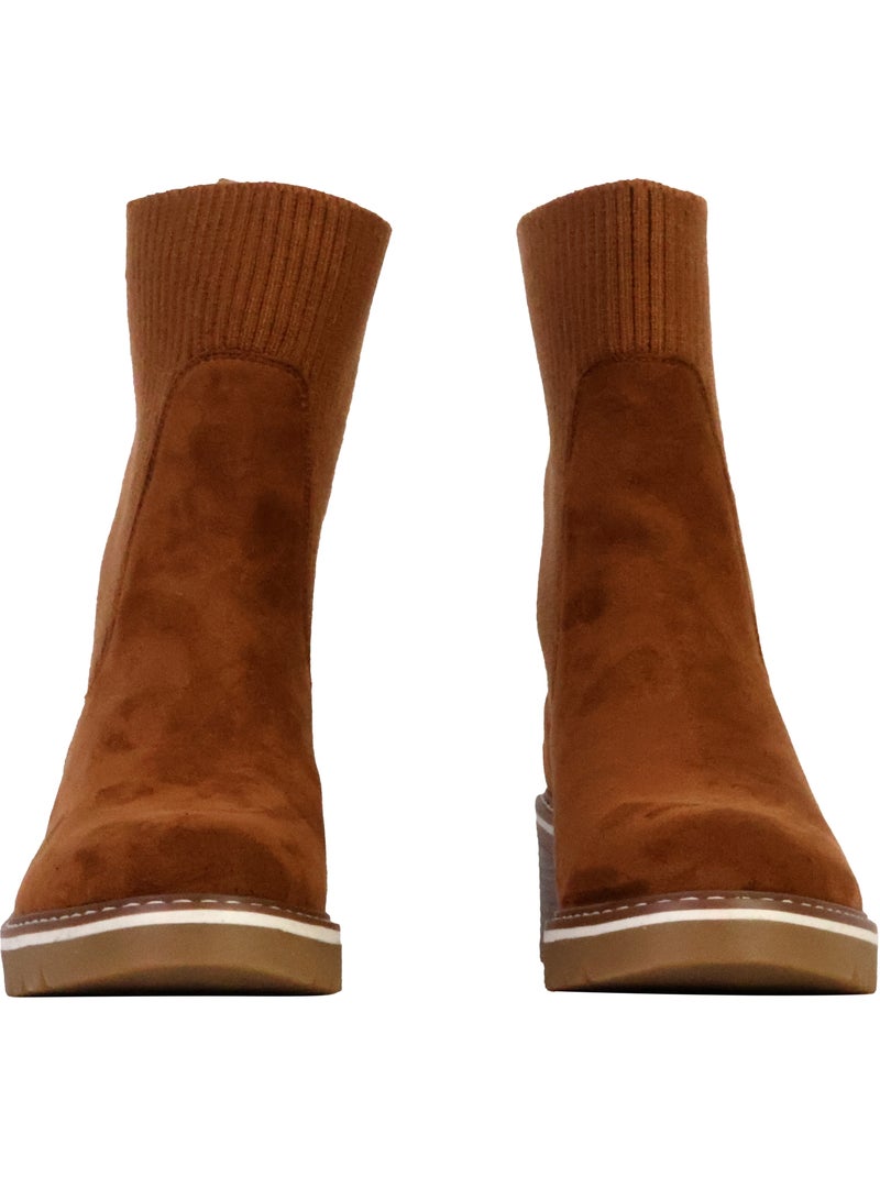 Bottines à Enfiler The Divine Factory Camel - Kiabi