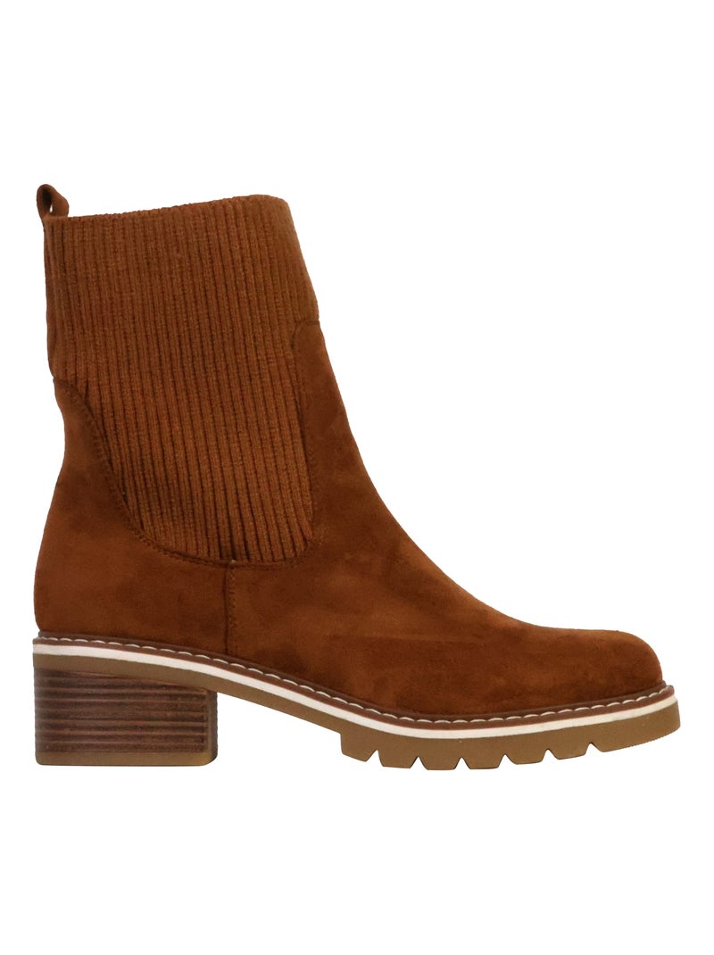 Bottines à Enfiler The Divine Factory Camel - Kiabi