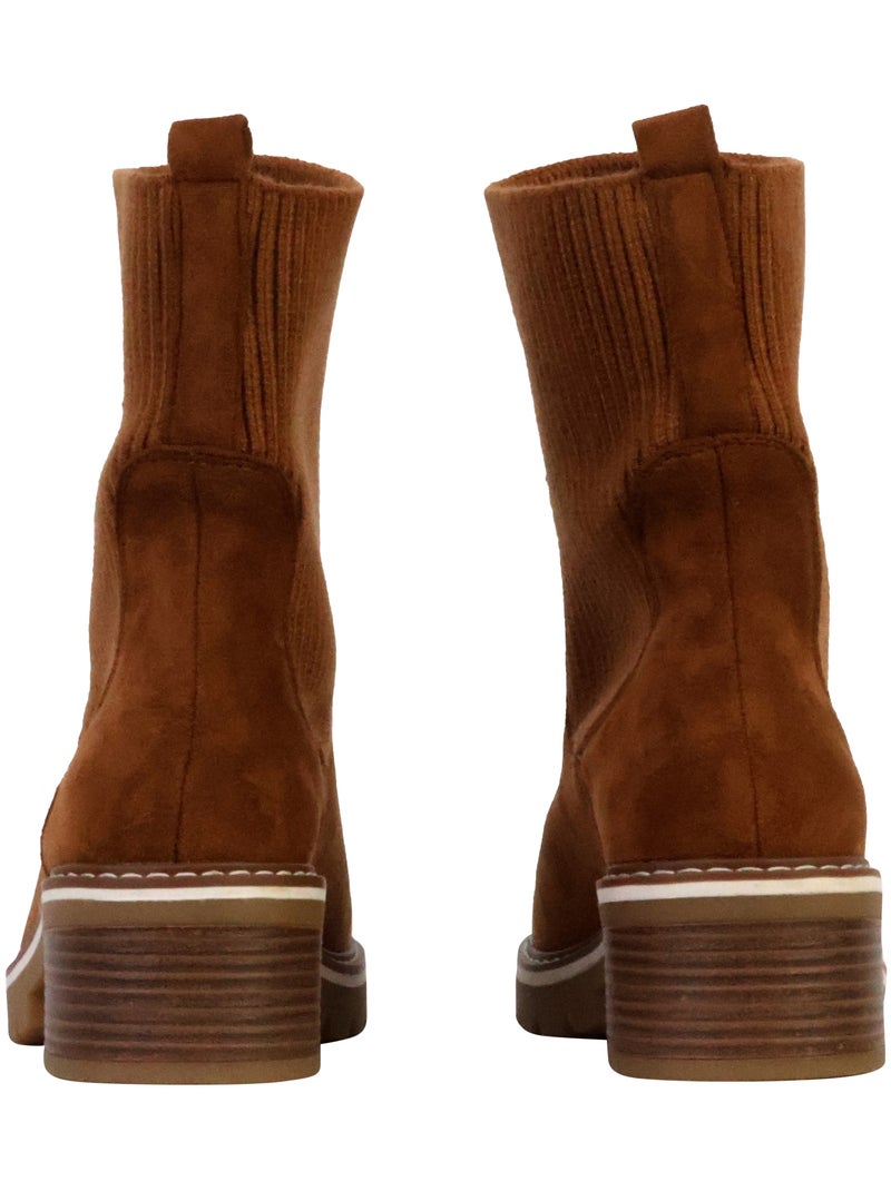 Bottines à Enfiler The Divine Factory Camel - Kiabi