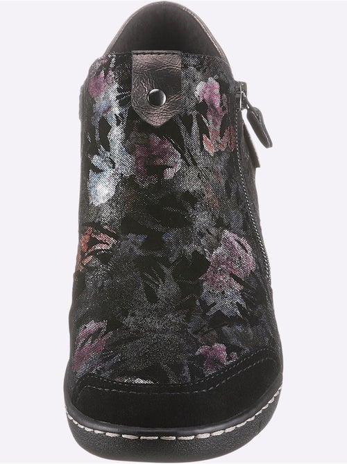 Bottines à fleurs avec glissières et semelle antichoc - Taille standard - Witt - Kiabi Bottines à fleurs avec glissières et semelle antichoc - Taille standard - Witt - Kiabi