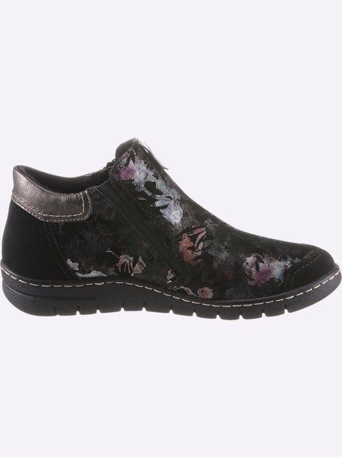 Bottines à fleurs avec glissières et semelle antichoc - Taille standard - Witt - Kiabi Bottines à fleurs avec glissières et semelle antichoc - Taille standard - Witt - Kiabi