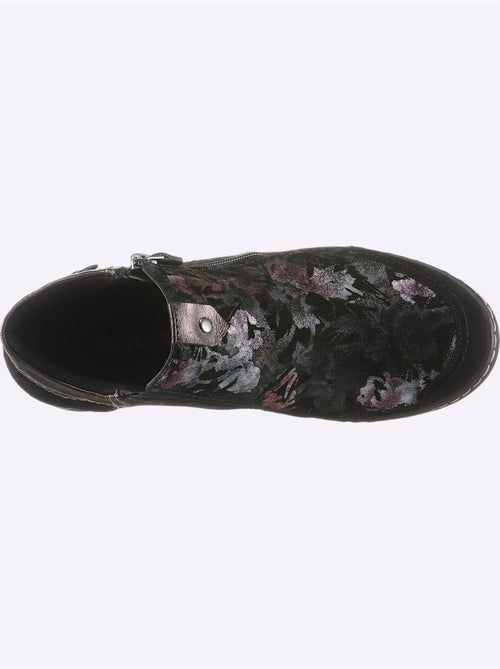 Bottines à fleurs avec glissières et semelle antichoc - Taille standard - Witt - Kiabi Bottines à fleurs avec glissières et semelle antichoc - Taille standard - Witt - Kiabi