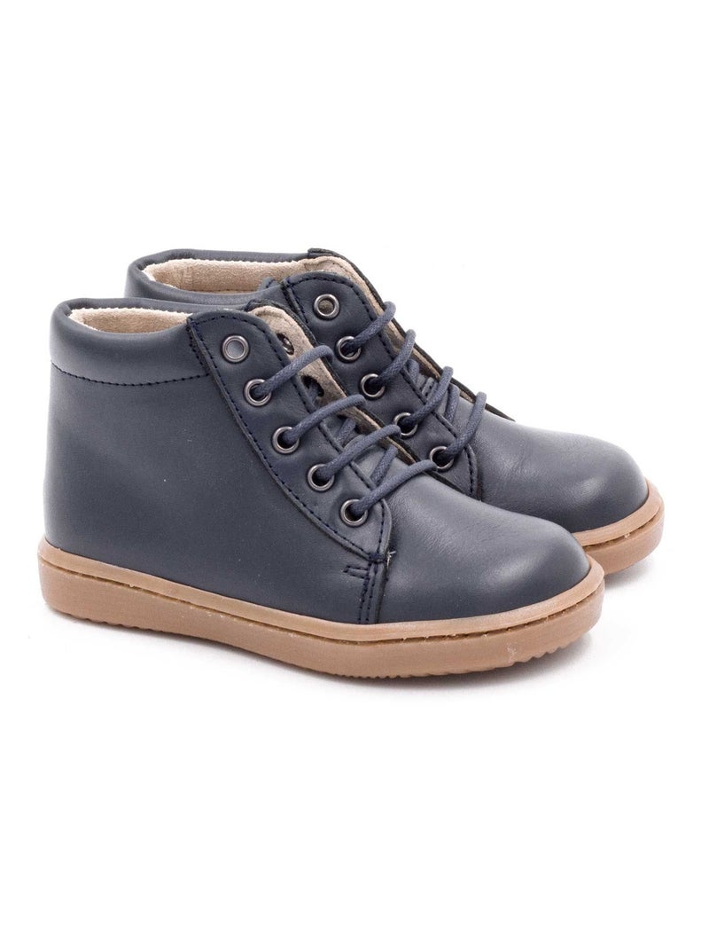 Bottines à Lacets - Boni Regisse Bleu marine - Kiabi