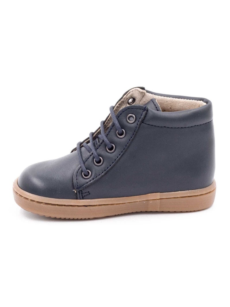 Bottines à Lacets - Boni Regisse Bleu marine - Kiabi