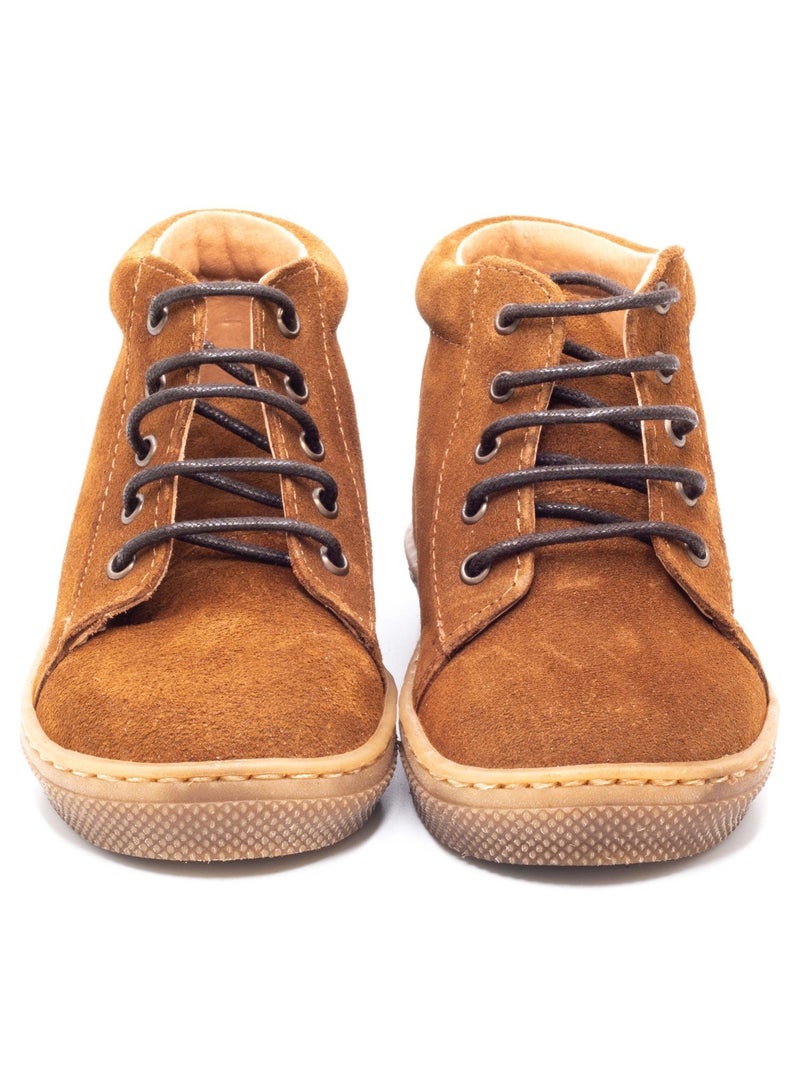 Bottines à Lacets - Boni Regisse Marron chocolat - Kiabi