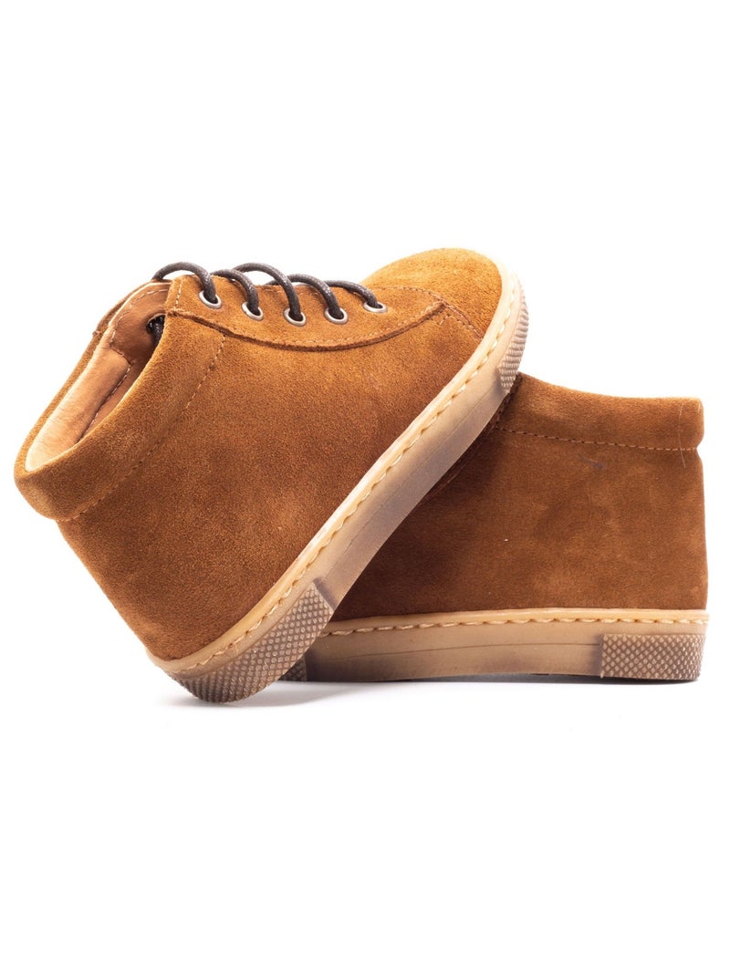 Bottines à Lacets - Boni Regisse Marron chocolat - Kiabi