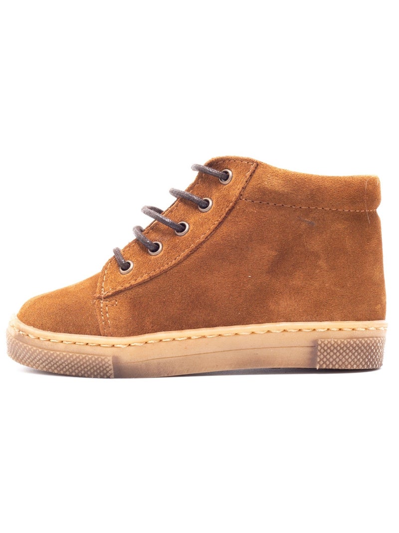Bottines à Lacets - Boni Regisse Marron chocolat - Kiabi