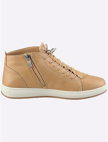 Bottines à Lacets Cuir Nappa De Vache - helline