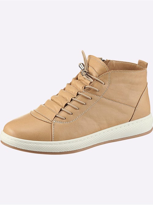 Bottines à Lacets Cuir Nappa De Vache - helline - Kiabi