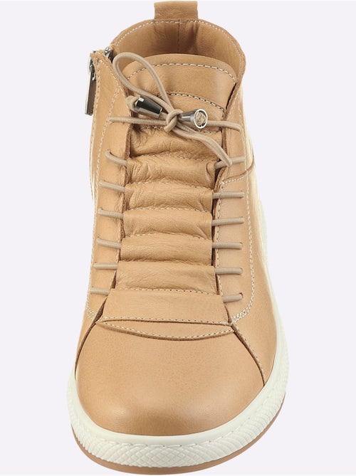 Bottines à Lacets Cuir Nappa De Vache - helline - Kiabi