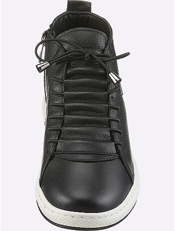 Bottines à Lacets Cuir Nappa De Vache - helline
