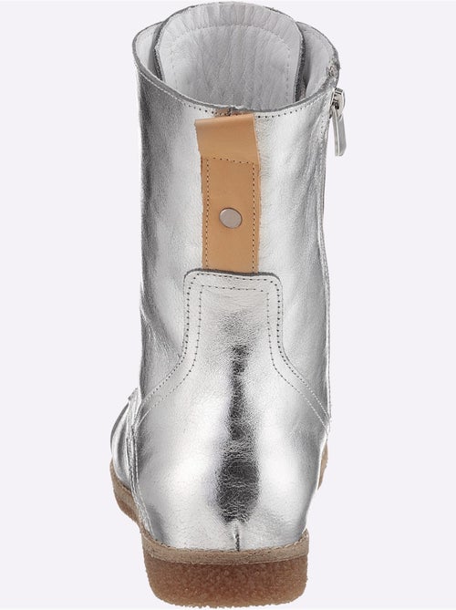 Bottines à Lacets Cuir Nappa De Vache - Taille Standard - helline - Kiabi