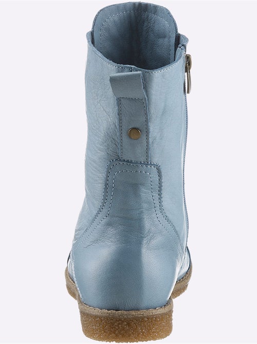 Bottines à Lacets Cuir Nappa De Vache - Taille Standard - helline - Kiabi