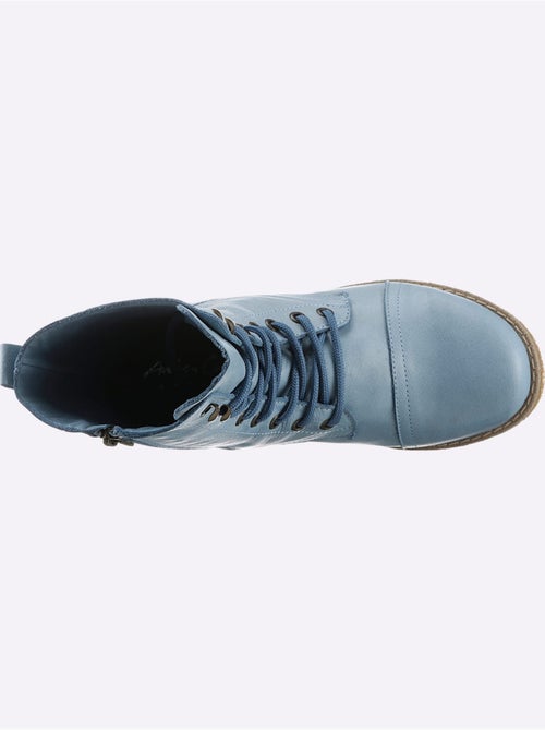 Bottines à Lacets Cuir Nappa De Vache - Taille Standard - helline - Kiabi