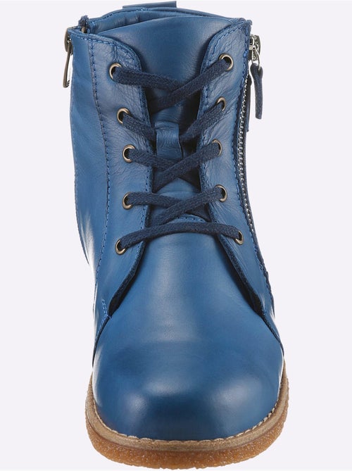 Bottines à Lacets Cuir Nappa De Vache - Taille Standard - helline - Kiabi