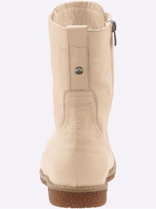 Bottines à Lacets Cuir Nappa De Vache - Taille Standard - helline - Kiabi