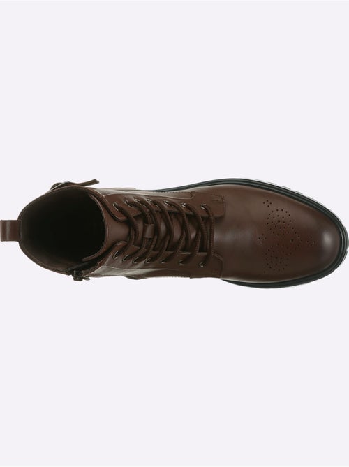 Bottines à Lacets Cuir Nappa De Vache - Taille Standard - Helline - Kiabi
