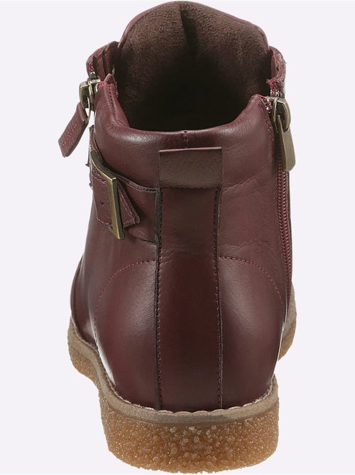 Bottines à Lacets Cuir Nappa De Vache - Taille Standard - helline - Kiabi