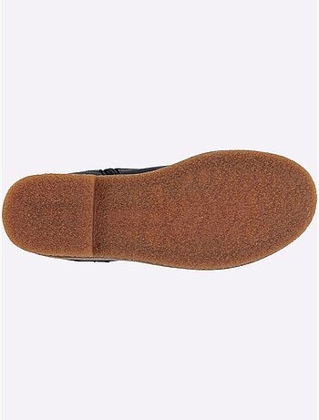 Bottines à Lacets Cuir Nappa De Vache - Taille Standard - helline
