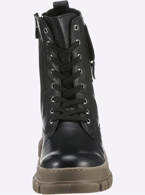 Bottines à Lacets Cuir Nappa De Vache - Taille Standard - helline - Kiabi