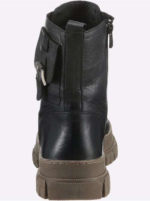Bottines à Lacets Cuir Nappa De Vache - Taille Standard - helline - Kiabi