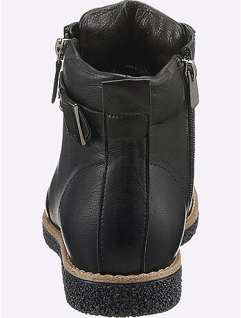 Bottines à Lacets Cuir Nappa De Vache - Taille Standard - helline