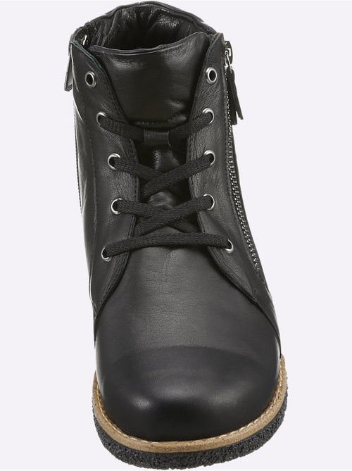 Bottines à Lacets Cuir Nappa De Vache - Taille Standard - helline - Kiabi