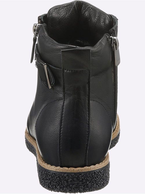 Bottines à Lacets Cuir Nappa De Vache - Taille Standard - helline - Kiabi