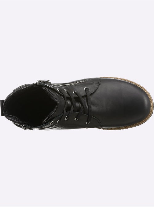Bottines à Lacets Cuir Nappa De Vache - Taille Standard - helline - Kiabi