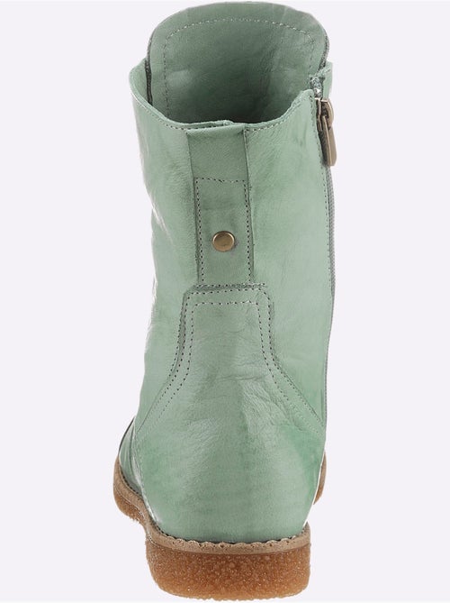Bottines à Lacets Cuir Nappa De Vache - Taille Standard - helline - Kiabi