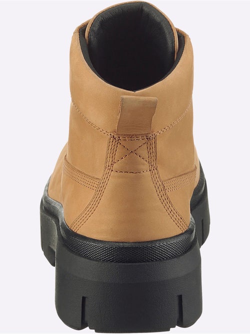 Bottines à Lacets Cuir Vachette - Taille Standard - helline - Kiabi