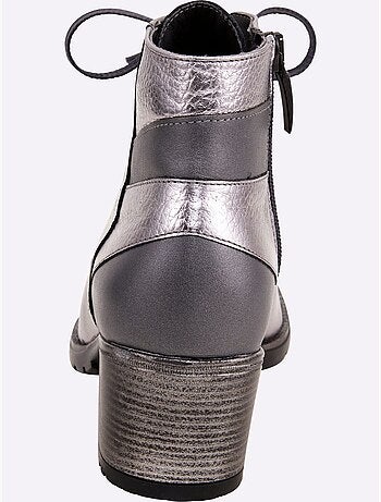 Bottines à Lacets De Fabrication Portugaise - Taille Standard - helline