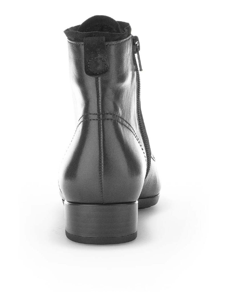 Bottines à lacets  en combinaison cuirs Gabor Noir Noir - Kiabi