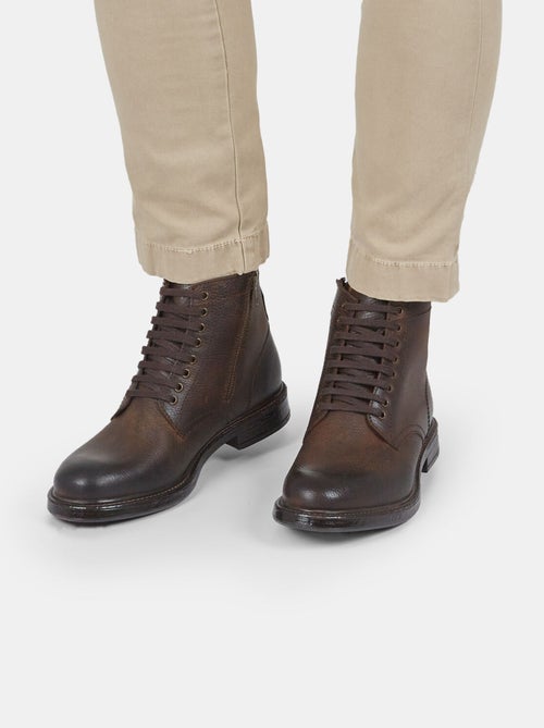 Bottines à lacets en cuir Bata Red Label BATA - Kiabi