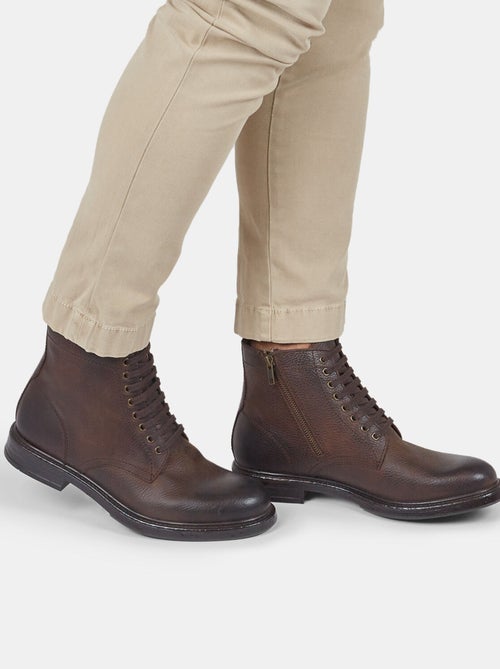 Bottines à lacets en cuir Bata Red Label BATA - Kiabi