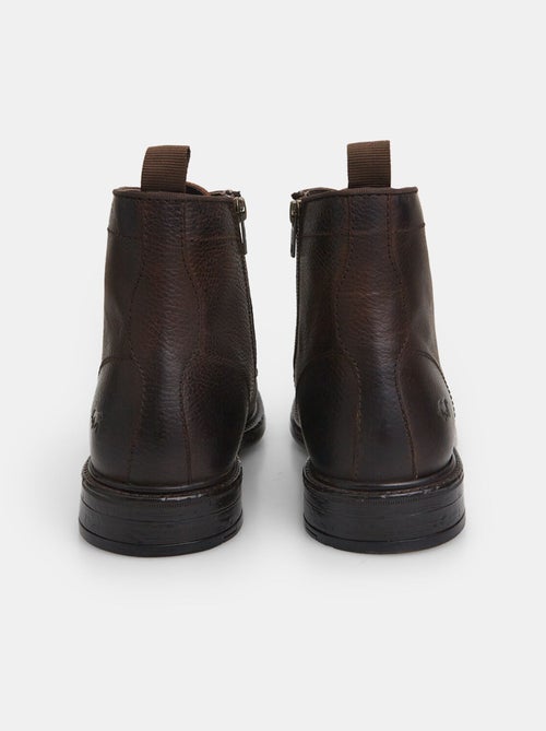 Bottines à lacets en cuir Bata Red Label BATA - Kiabi